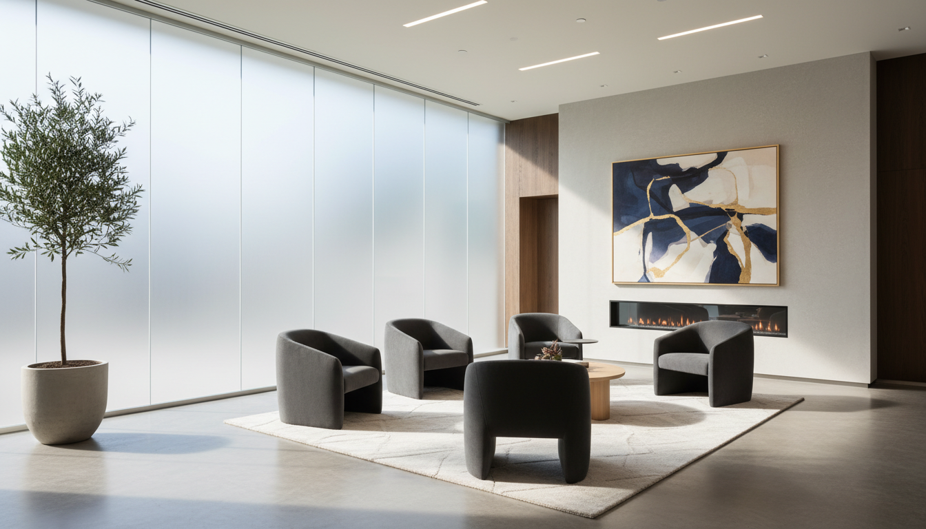 Modern law office conference room